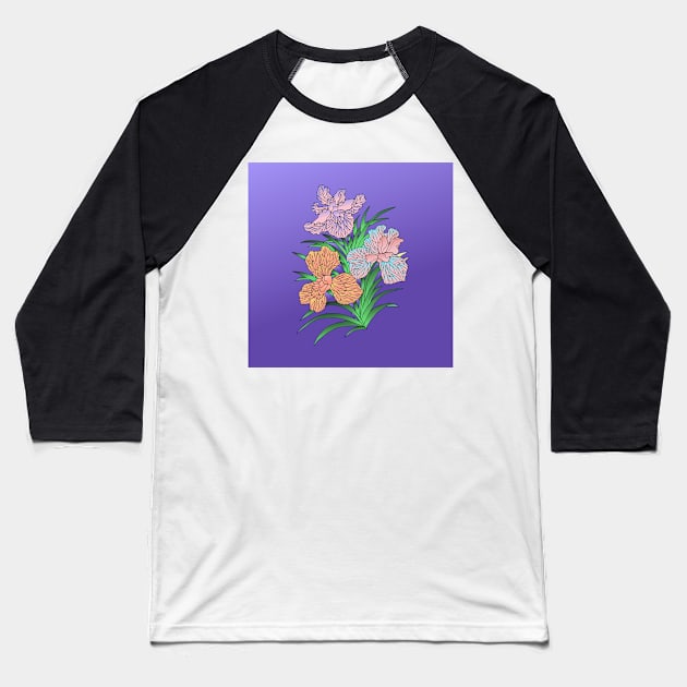 Flowers 450 (Style:2) Baseball T-Shirt by luminousstore